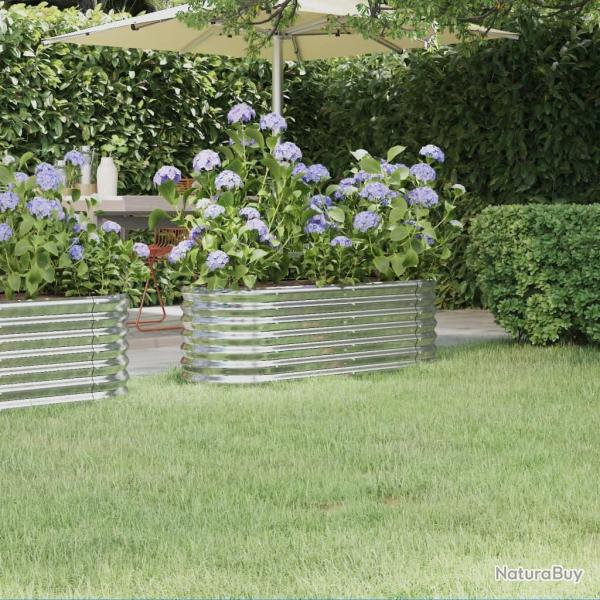 Lit sur�lev� de Acier galvanis� Argent�