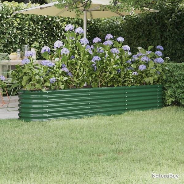 Lit sur�lev� de Acier galvanis� 224x40x36 cm Vert