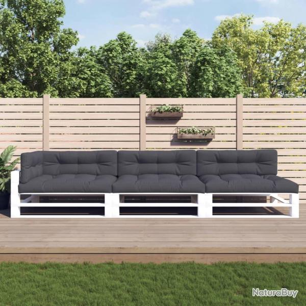 Coussins de palette lot de 7 anthracite tissu