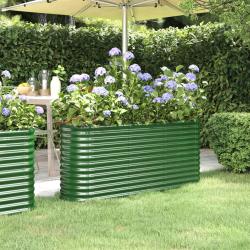 Lit sur&eacute;lev&eacute; de Acier galvanis&eacute; 152x40x68 cm Vert