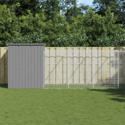 Niche pour chien avec cour gris clair 165x1067x181 cm