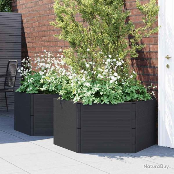 Jardini�res de 2 pcs anthracite PP