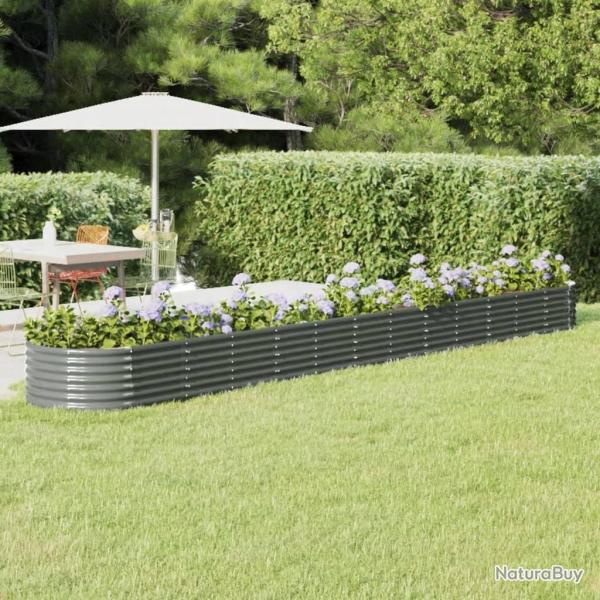 Lit sur�lev� de Acier galvanis� 512x80x36 cm gris