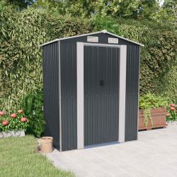 Abri de Anthracite 192x108x223 cm M&eacute;tal galvanis&eacute;