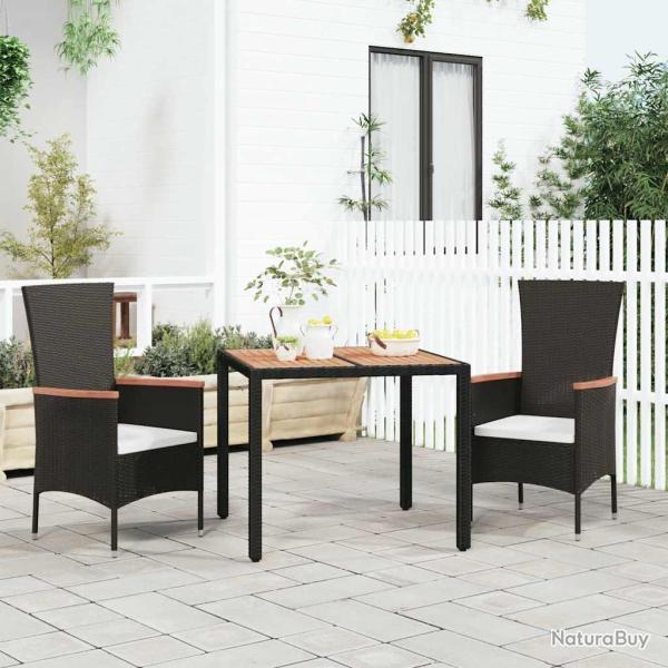 Table de plateau en bois Noir R�sine tress�e bois massif