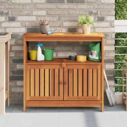 Table console de 80x35x75 cm bois massif d'acacia