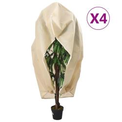 Housses de protection pour plantes avec fermeture &eacute;clair 4 pcs