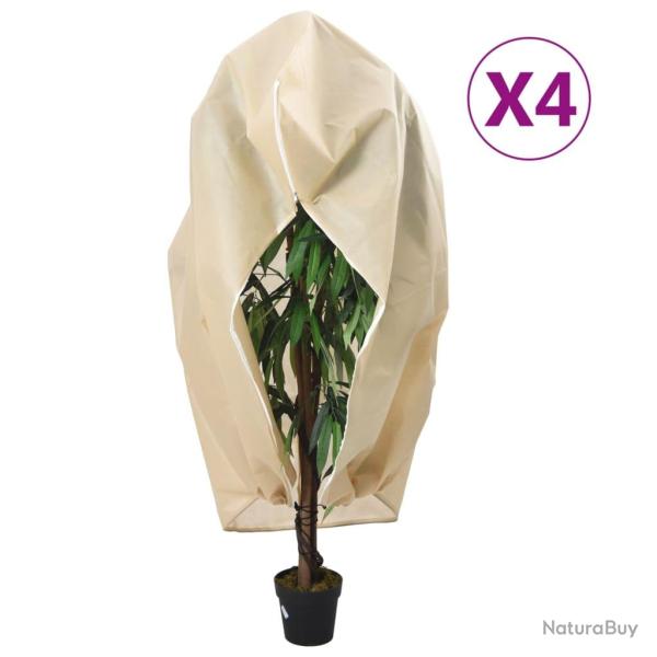 Housses de protection pour plantes avec fermeture �clair 4 pcs