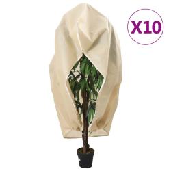 Housses de protection pour plantes avec fermeture &eacute;clair 10 pcs