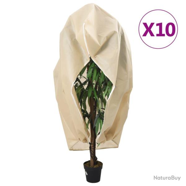 Housses de protection pour plantes avec fermeture �clair 10 pcs