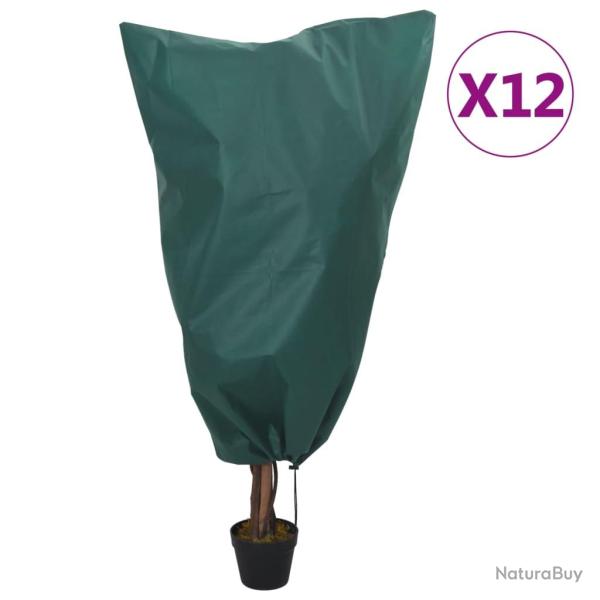 Housses de protection pour plantes avec cordon de serrage 12pcs
