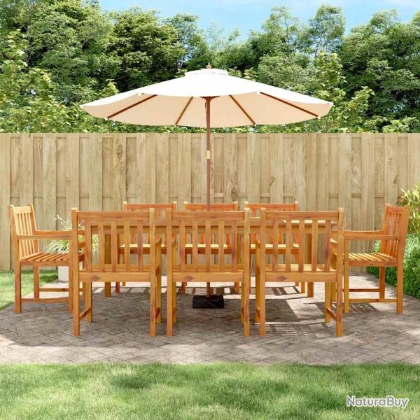 Ensemble � manger de 9 pcs bois d'acacia solide
