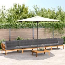 Salon palette de avec coussins 5pcs bois d'acacia massif