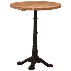 Table de bistro &Oslash;60x76 cm Bois d'acacia massif