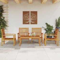 Salon de 5 pcs bois d'acacia solide