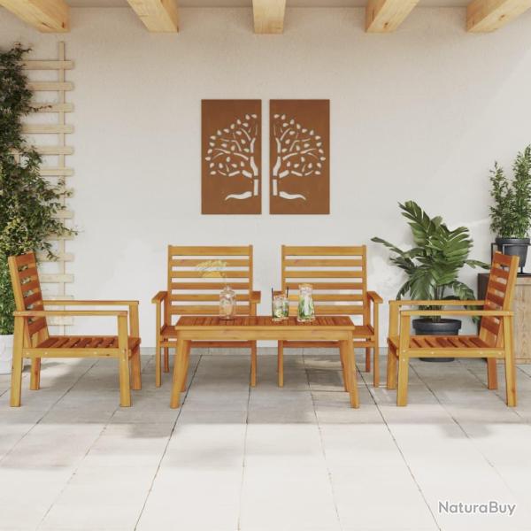 Salon de 5 pcs bois d'acacia solide