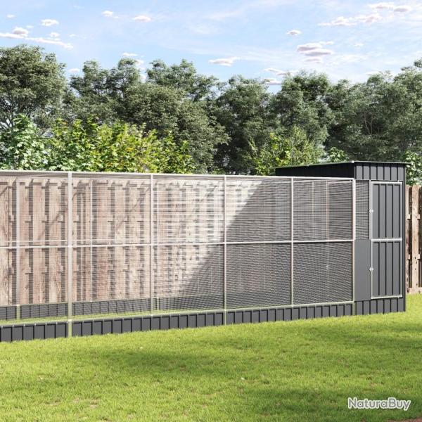 Voli�re avec extension argent� 1037x203x216 cm acier