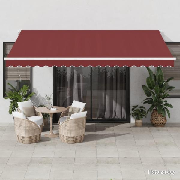 Auvent r�tractable automatique bordeaux 450x350 cm