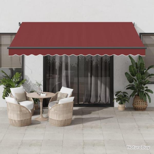 Auvent r�tractable automatique bordeaux 400x350 cm