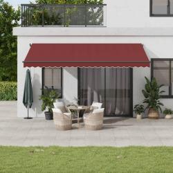 Auvent manuel r&eacute;tractable bordeaux 500x350 cm