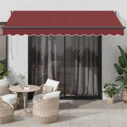 Auvent manuel r&eacute;tractable bordeaux 350x250 cm