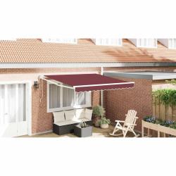 Auvent r&eacute;tractable automatique bordeaux 300x250 cm