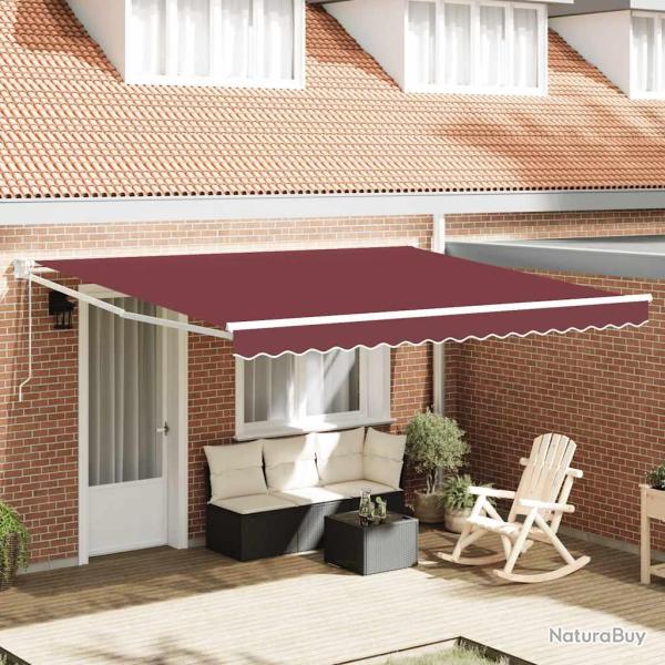Auvent r�tractable automatique bordeaux 400x300 cm
