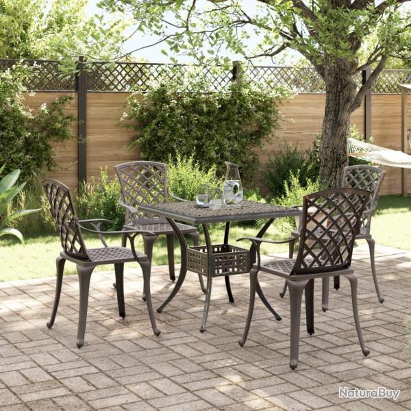 Ensemble manger de 5 pcs bronze aluminium coul�