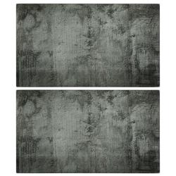 Planches &agrave; d&eacute;couper 2 pcs motif de b&eacute;ton Verre tremp&eacute;