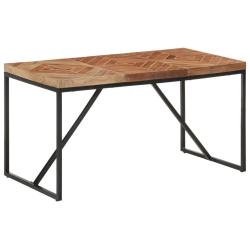 Table &agrave; d&icirc;ner 140x70x76 cm Bois massif d'acacia et de manguier