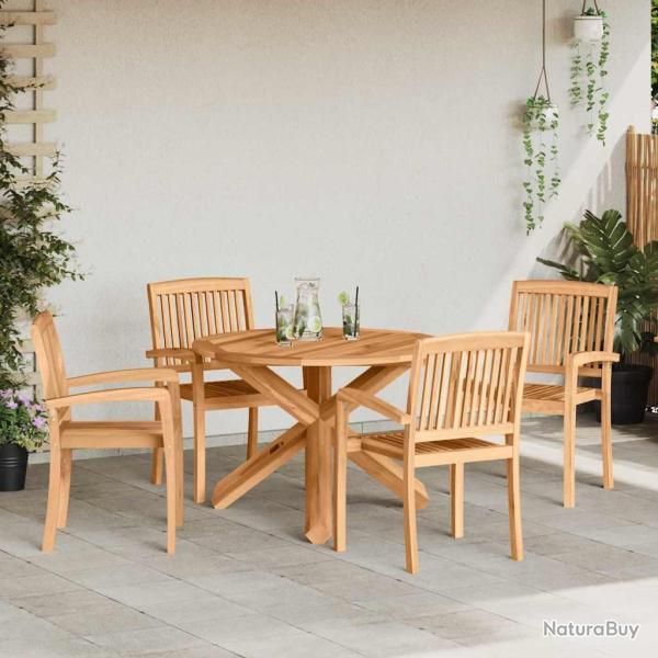Ensemble de salle � manger pour 5 pcs Naturel