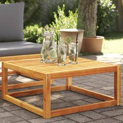 Table de 65x65x29 cm bois massif d'acacia
