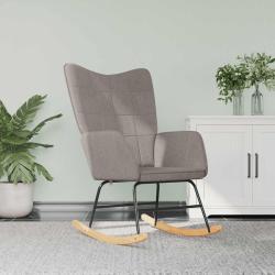 Chaise &agrave; bascule Taupe Tissu