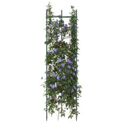 Cages &agrave; tomates 4 pcs 116 cm acier et PP