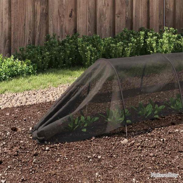 Tunnels en filet 4 pcs noir acier et poly�thyl�ne