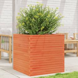 Jardini&egrave;re cire marron 70x70x68,5 cm bois de pin massif