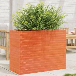 Jardini&egrave;re cire marron 90x40x68,5 cm bois de pin massif