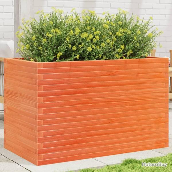 Jardini�re cire marron 110x60x68,5 cm bois de pin massif