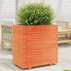 Jardini&egrave;re cire marron 70x40x72,5 cm bois de pin massif