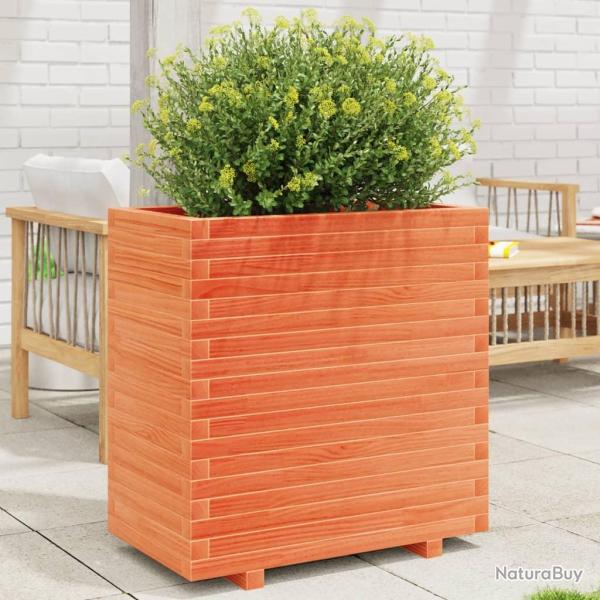 Jardini�re cire marron 70x40x72,5 cm bois de pin massif