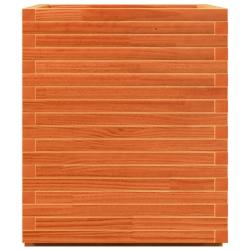 Jardini&egrave;re cire marron 90x60x72,5 cm bois de pin massif