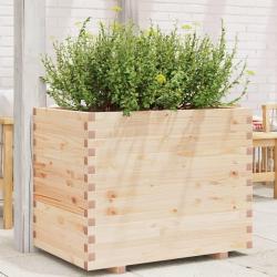 Jardini&egrave;re 90x60x72 cm bois de pin massif