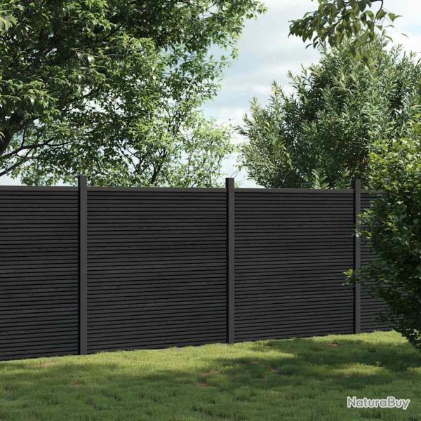 Panneau de cl�ture gris 353x186 cm WPC