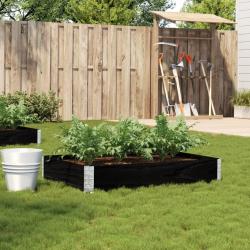 Jardini&egrave;re noir 120x80 cm bois massif de pin