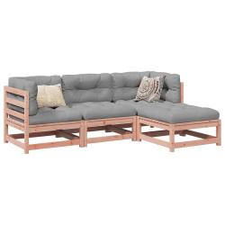 Salon de 4 pcs bois massif sapin de douglas