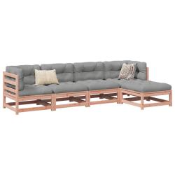 Salon de 5 pcs bois massif sapin de douglas