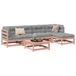 Salon de 6 pcs bois massif sapin de douglas
