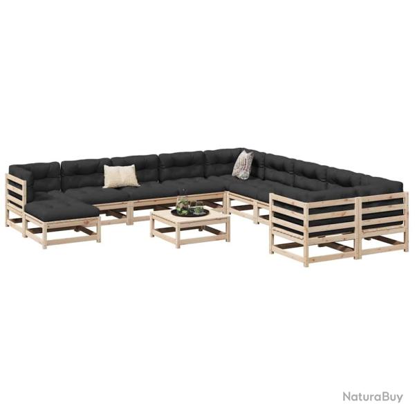 Salon 12 pi�ces en bois de pin massif, pour le jardin