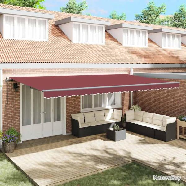 Auvent r�tractable automatique bordeaux 600x300 cm