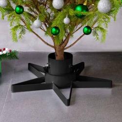 Support de sapin de No&euml;l Noir 47x47x13,5 cm